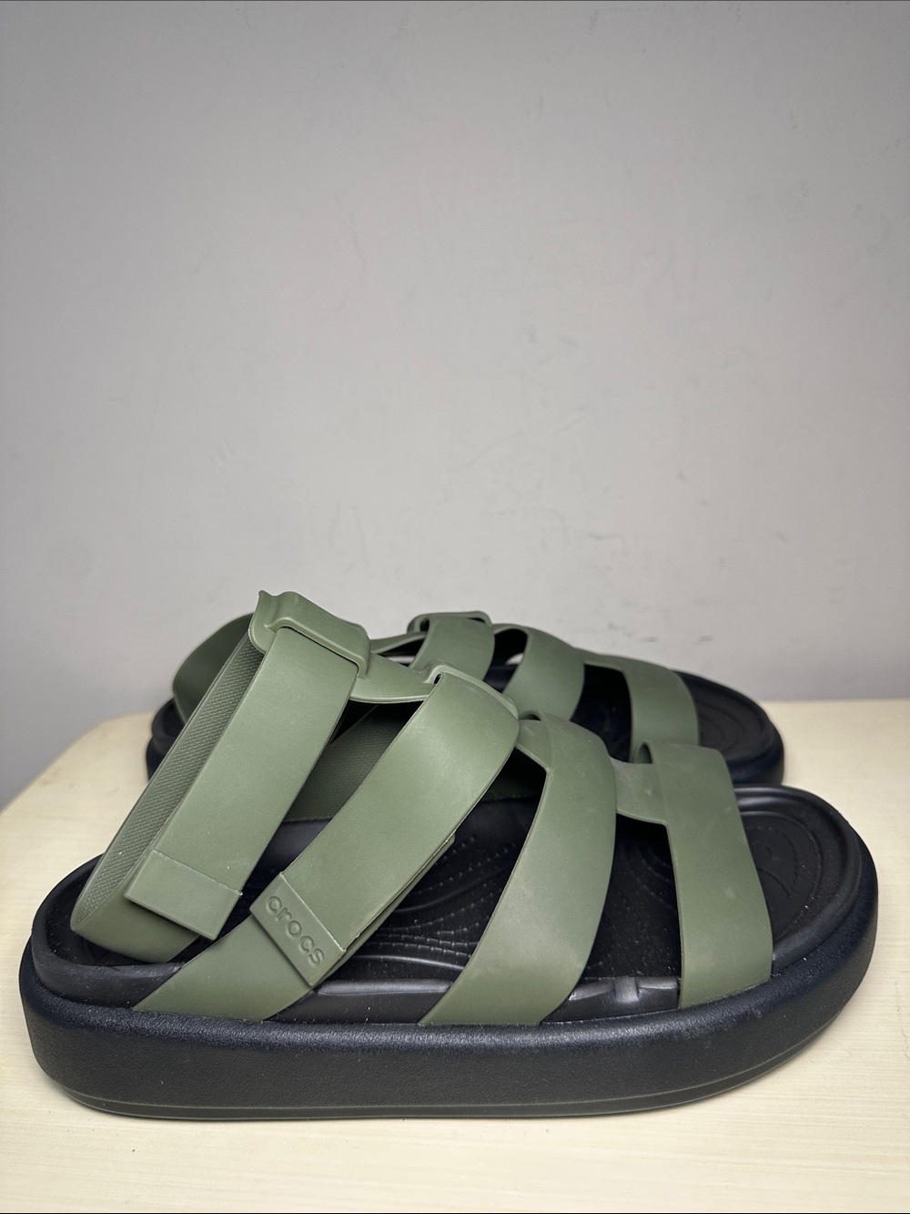 Life Ride by Crocs Green brooklyn water resistant fisherman gladiator sandals
